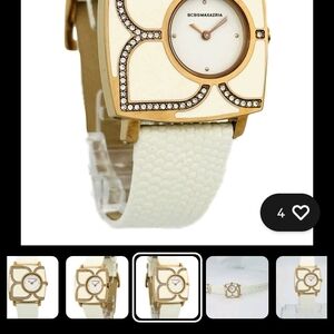 BCBGMaxAzria Cream and Gold Ladies Watch